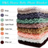 M&G House Newborn Wrap Baby Photography Wool Wrap Baby Photo Props Baskets Filler Rug(Light Tan)