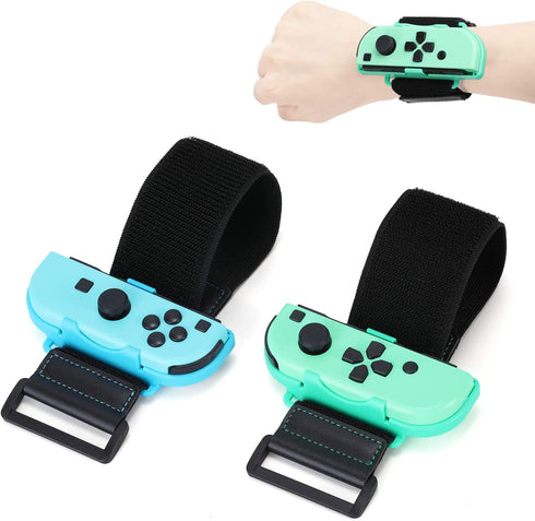 Wrist Band for Just Dance 2022 2021 2020 2019 Switch Dance Band Strap for Nintendo Switch & Switch OLED Joy Con Animal Crossing Theme, Adjustable Hook Loop Elastic Strap
