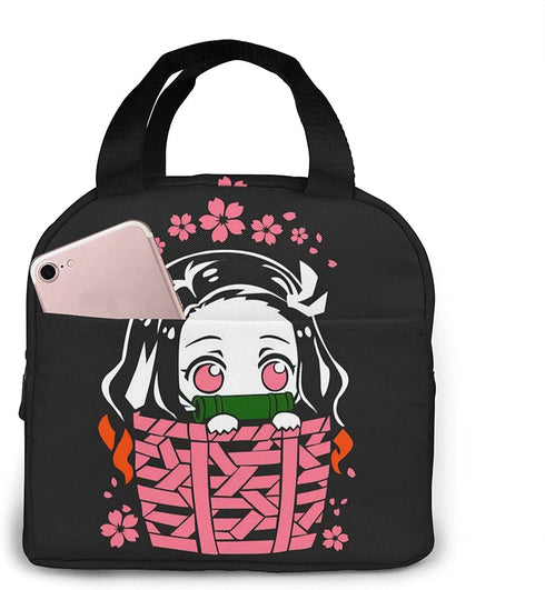 Lunch Bag Tote Meal Bag Reusable Insulated Portable Anime Lunch Box For Women Mens Boy Girl Work School Picnic