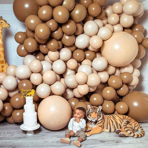 Dark Brown Balloons 18 Inch 10 Pcs Baby Shower Party Brown Balloons Happy Birthday Decoration Mocha Balloons Easter Balloons Bulk
