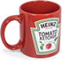 Heinz Ketchup Logo"Worth The Wait" Ceramic Coffee Mug | Collectible Drinkware And Novelty Kitchen Gifts | Oversized Cup For Tea, Cocoa, Hot And Cold Beverages | Holds 16 Ounces