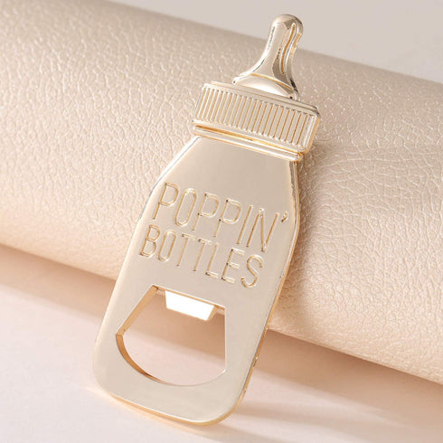 12pcs Poppin Bottle Opener Baby Shower Favor Gifts for Boy Girl with Exquisite Packaging Box Wedding Favor For Guests Baby Shower Souvenirs Party Supplies by WeddParty (New Pink)
