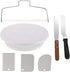 Cake Decorating Turntable,Cake Decorating Supplies with Decorating Comb/Icing Smoother(3pcs),2 Icing Spatula with Sided & Angled €¦