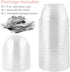 Zezzxu 50 Pack 8oz Clear Plastic Cups with No Hole Dome Lids and Sporks Disposable Dessert Cups Mini Snack Bowls for Parfait, Ice Cream, Fruit, Cupcakes, Pudding