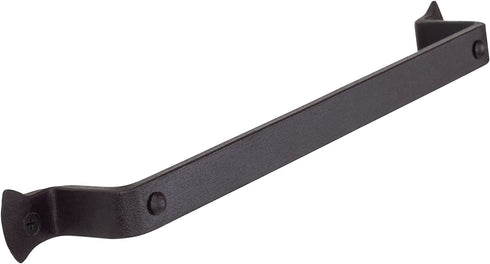 RTZEN Farmhouse Hand Towel Rack for Bathroom - Handcrafted Wrought Iron Kitchen Towel Bar Straight Wall Mount Rod - Matte Black Towel Hanger for Home or Office - 12" Rack Fits 10" Towels (Small)