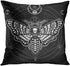 Britimes Throw Pillow Covers 18x18 Inches Home Decor Set of 4 Pillow Cases Decorative for Bed Sofa Cushion Couch Outdoor Capricorn Cat Feather Moth Gothic Pillowcases (Black and White) ¢‚¬¦