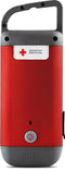 Eton American Red Cross Crank-Powered Clipray Clip-On Flashlight & Smartphone Charger, Red
