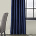 HPD Half Price Drapes VPCH-P Signature Blackout Velvet Curtain (1 Panel), 50 X 120, Union Blue