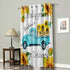 WARM TOUR Window Curtain Panel Blue Truck with Sunflowers Printing Decor Durable Drapes for Bedroom Kitchen Living Room Farm Country Theme 52×36Inch