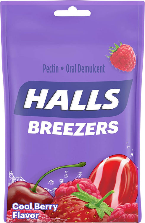 HALLS Breezers Cool Berry Drops, 25 drops