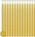 Hyoola Beeswax Birthday Candles 50 Pack - Natural Dripless Decorative Candles with Long Lasting Burn Elegant Taper Design, Soothing Scent 6? Tall Handmade in The USA