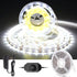 White LED Strip Light, Dimmable 12 Volt LED Light Strip White, 6000K Daylight Super Bright LED Tape Lighting, for Bedroom, Kitchen, Closet, Under Cabinet, Vanity Mirror, Indoor Only, CT Capetronix