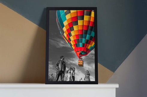 Golden State Art, 12x18 inch Poster Frame Black 1 Pack, Horizontal and Vertical Wall Display, with Plexiglass (12x18, Set of 1)