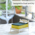 OTOTO Clean Dreams Kitchen Sponge Holder - Plastic Dish Sponge Holder for Kitchen Sink, Fits Any Standard Size Scrubby - Kitchen Sink Organizer, Decor, and Unique Gift Idea - Sponge Included