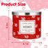 Valentine™s Day Scented Candle Gift Champagne Secented Natural Soy Candle 3 Wick Large Jar 14 oz Sweet Party Decor