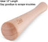 Soligt 12" Sauerkraut Pounder for Mason Jars Vegetable Fermentation- One Piece of Solid Wood