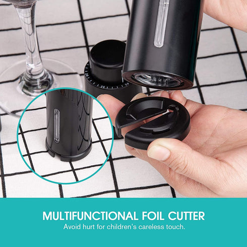 mafiti Wine Gifts for Him Men Dad Husband Fathers Day, Electric Wine Bottle Openers Pourer Aerater Stopper Set 4-in-1, Wine Accessories Christmas Boxes Birthday Gifts for Women