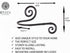 RTZEN Decorative Large Curtain Holdbacks - Set of 2 - Wrought Iron Window Drapery Tiebacks - Handmade Rod Drape Tieback Black Hooks - Rot Metal Drapes Hangers - Unique Hand Craft D©cor