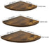 WIFTREY Wall Mount Floating Corner Shelves Set of 3, Hanging Rustic Wall Storage Shelf Decor for Bedroom, Living Room, Bathroom, Kitchen