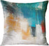 Britimes Throw Pillow Covers 18x18 Inches Home Decor Set of 4 Pillow Cases Decorative for Bed Sofa Cushion Couch Outdoor Turquoise Pillowcases (Teal and Orange) €¦