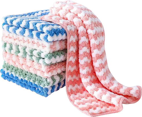 Kitchen Dish Towels,Pack of 9,Size:10" x 10",Dish Cloths for Washing Dishes,Dish Rags for Drying Dishes Kitchen Wash Clothes and Dish Towels.