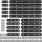 Glarks 110Pcs 20Pcs 40mm 80mm 130mm 200mm Flat Straight Corner Brace Black Metal Joint Plate Connector Repair Fixing Bracket with Mounting Screws Set for Wood Furniture