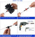 21-Piece 24 Feet Dryer Vent/Duct Brush Cleaning Kit Chimney Cleaning Kit Lint Remover Working with or Without Drill Includes 2 Nylon Brush Heads, 18 Rods and 1 Tape