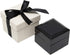 Noble Black Piano Wood Ring Jewelry Box with Two Piece Packer with Ribbon for Engagement, Proposal, Wedding Gift or Special Occasions
