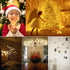 Decute 300 LED Fairy String Lights Warm White Christmas Lights Remote Control, 99ft Silver Wire Firefly Lights Starry Light for DIY Christmas Tree Costume Wedding Party Table Centerpiece Decor