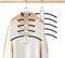 HuaQi Clothing Hangers Anti Slip Padded Hangers Closet Organizer Space Saving Magic Clothes Hangers Heavy Duty for Coat Suits Shirt Sweaters (2, Black)