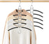 HuaQi Clothing Hangers Anti Slip Padded Hangers Closet Organizer Space Saving Magic Clothes Hangers Heavy Duty for Coat Suits Shirt Sweaters (2, Black)