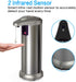 Touchless Liquid Soap Dispenser,Automatic Soap Dispenser,Touchless Soap Dispenser Automatic ,Brushed Stainless Steel Touchless Hand Sanitizer Dispenser for Bathroom Kitchen Hotel Restaurant.