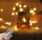 Battery Operated String Lights Outdoor - 2 Packs 200 LED 98 Ft Globe Fairy Light Bedroom Indoor with Remote Control Timer 8 Lighting Modes for Room Decor Car Camping Christmas Tree Girls Warm White