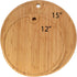 Bamboo Round Cutting Board 12" diameter x 0.75" thickness - 1 Piece