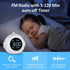 Welgo Digital Alarm Clock Radio-0-100% Dimmer, 6 Sounds Adjustable Volume, Weekday/Weekend, FM Radio with Sleep Timer, Snooze, Battery Backup, 2.4''LCD Display, Headphone Jack, Small Size for Bedside