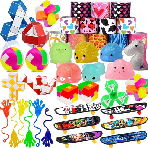 40 Pack Party Favors for Kids,Perfect for Birthday Party Favors Gifts,Carnival Prizes Box,Treasure Box Toys,School Classroom Rewards,Treasure Chest,Pinata Stuffers Goodie Bag Fillers,Small Bulk Toys