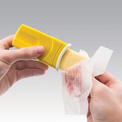 Tovolo Silicone Butter Sleeve, Mess-Free Butter Application, Dishwasher Safe, 1 Stick Capacity