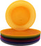 Everyday Plastic Reusable Plates BPA Free Dishwasher Safe Microwaveable set of 12 Great for Dinner Indoor Outdoor Use(Multi-color)