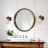 LNC Wall Sconce Mason Jar Lights Farmhouse and Rustic with Oil Rubbed Bronze for Hallway Bathroom, (7.1?L×4.7?W×8.7?H), A02979