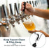 Hgkeke Beer Faucet Stainless Steel Beer Tap Faucet Keg Tap with Beer Faucet Tap Handle, Beer Tap Faucet Plug, Draft Beer Keg Tap Faucet for US Standard Kegerator Beer Tower Beer Shanks Beer Dispensing