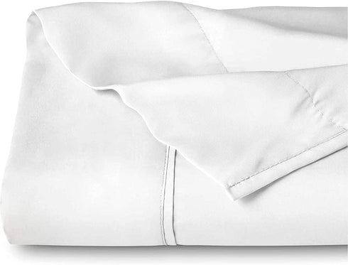 Bare Home King Flat Sheet - Premium 1800 Ultra-Soft Top Sheet - Hotel Luxury - Double Brushed - Easy Care - 1 King Flat Sheet Only (King, White)