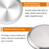 TeamFar Pizza Pan, 10? & 12? & 13.4?, 3 Pcs Pizza Pan Set Stainless Steel Pizza Pan Round Pizza Oven Pans Tray for Baking Serving, Healthy & Rust Free, Heavy Duty & Dishwasher Safe