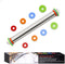 Rolling Pin with Thickness Rings- Adjustable Stainless Steel Roller Guides-Non Stick Dough Roller Pin for Dough Pizza Pie,Pastries and Cookies By Cook's Aid (Rolling Pin)