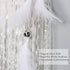 Alynsehom Extra Large Dream Catcher Kids Wall Hanging Decoration Handmade White Feather Boho Big Dreamcatchers with Bells Wedding Dream Catchers Bedroom Craft Ornament Gift (Dia 12", Length 41")