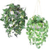 Cocoboo 2 Pack Artificial Hanging Plants Decor,Fake Hanging Plants with Potted Greenery Vine for Wall Indoor Outdoor Decoration