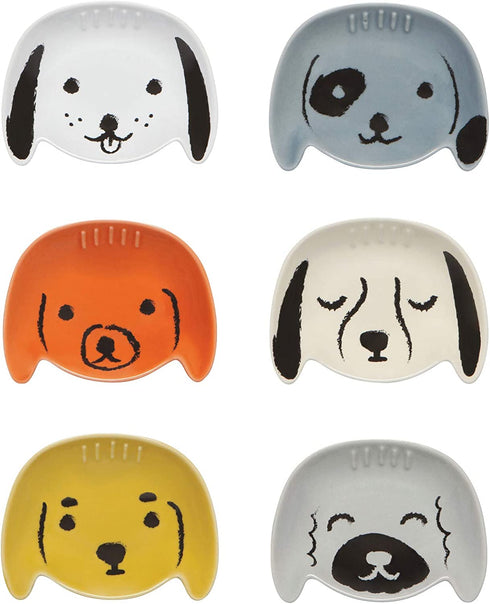 Now Designs Dog Shaped Pinch Bowls, Set of 6
