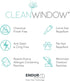 Clean Window Textured Slub Stripe Anti-Dust Allergy/Pet Friendly Sheer Cafe Curtain, 52" x 36" Kitchen Tier Pair, White