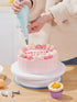 Kootek 178 Pcs Cake Decorating Kit Supplies with Cake Turntable Numbered Piping Tips E-book Guide Pastry Bags Frosting Spatula Icing Smoother Decoration Pen Cake Paint Brush Silicone Baking Cups