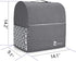 Yarwo Stand Mixer Cover Compatible with 4.5 qt and All 5 qt KitchenAid Mixer, Protective Dust Cover with Top Handle and Pockets for Accessories, Gray with Arrow