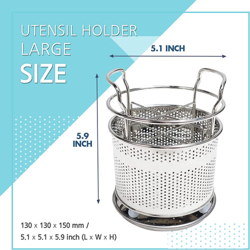 Sink Caddy Kitchen Utensil Holder - with Removable Drip Tray - Dish, Bottle Brush, Sinkware Organizer